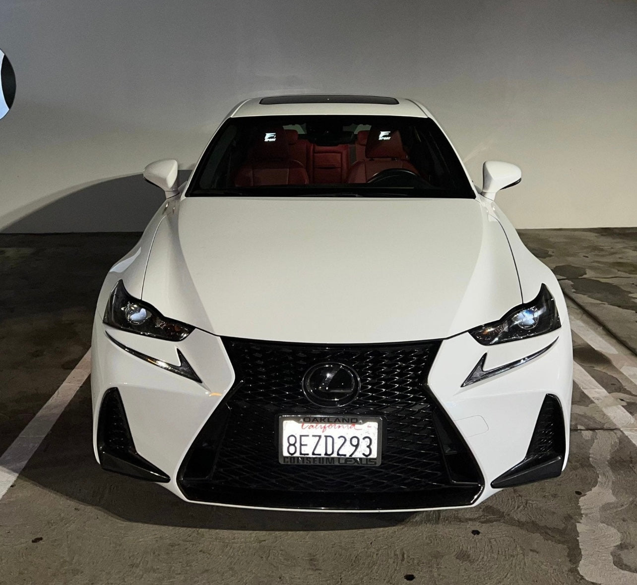 Lexus Fsport Reflective Headrest Decals