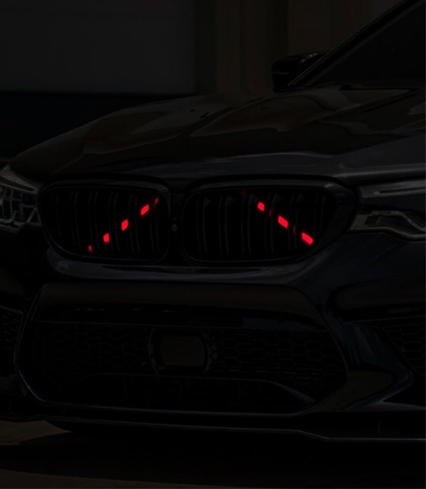 BMW Reflective V Brace Grille Vinyl Overlays