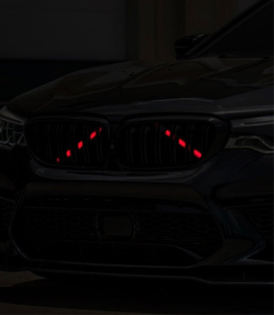 BMW Reflective V Brace Grille Vinyl Overlays