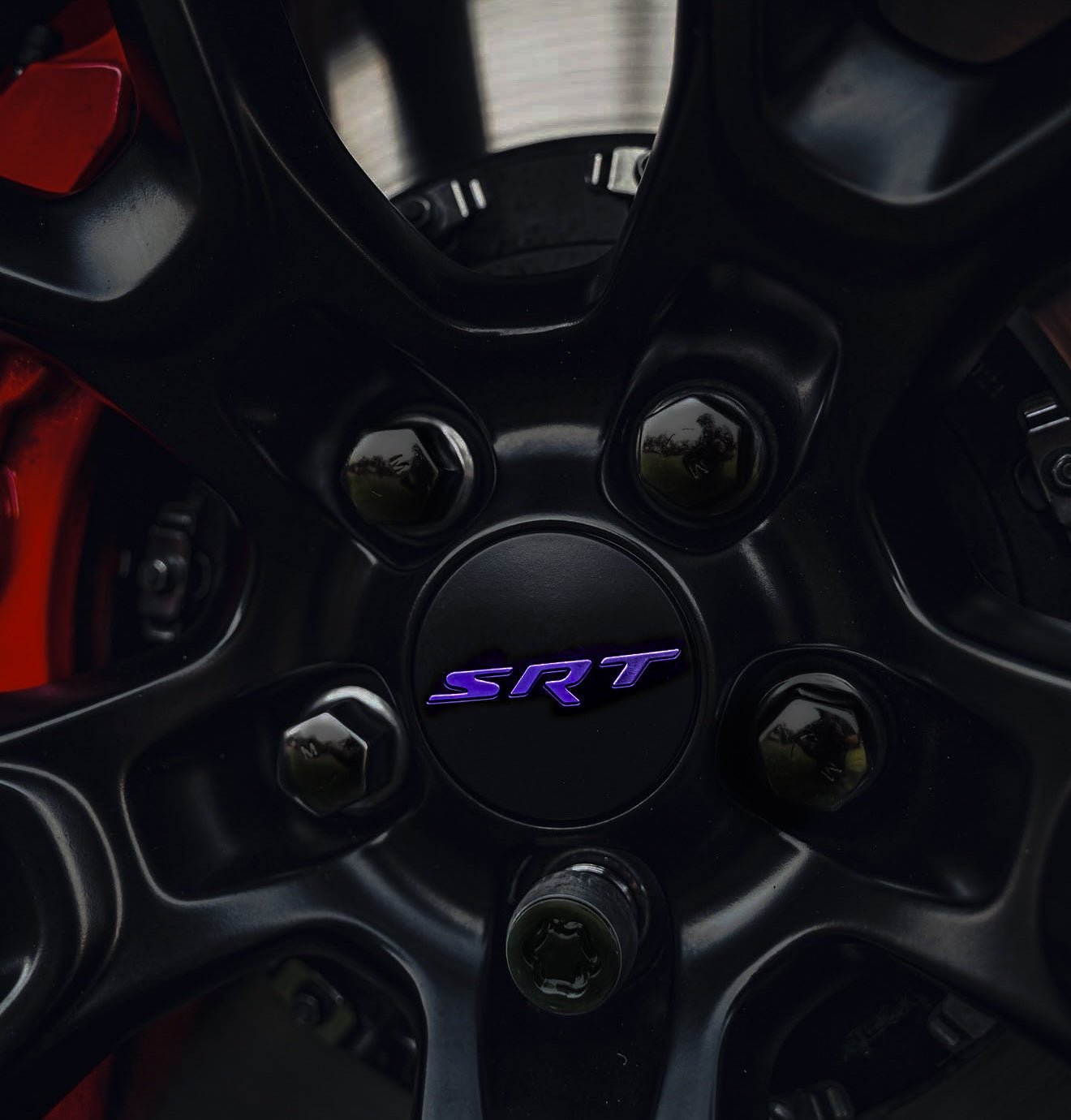 Dodge SRT Reflective Wheel Cap Vinyl Overlays 2015-2023